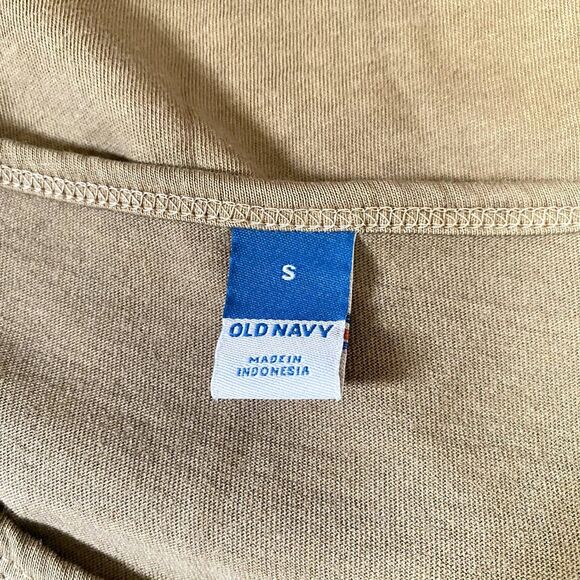 NWT Old‎ Navy EveryWear Puff Sleeve Top LS Tee Spiced Saffron Tan Size Small - Picture 5 of 6